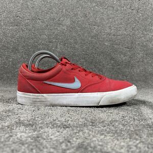 Nike SB Charge Skateboarding Skate Shoes Red Solarsoft CD6279-602 Mens Size 8